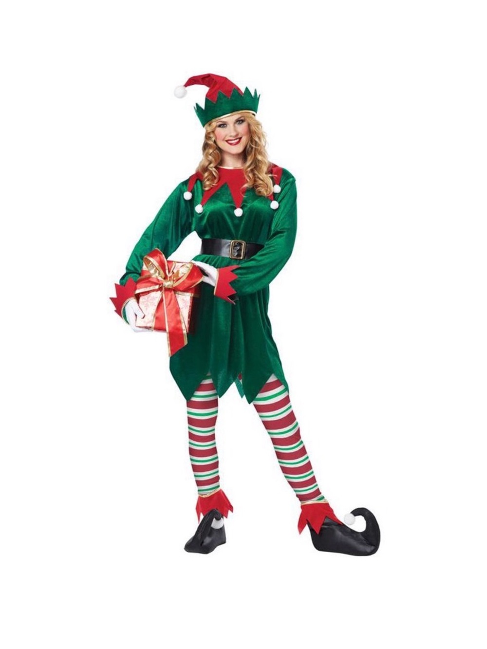 California Costumes Adult Christmas Elf Costume with Accessories Size S/M